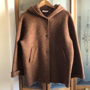 Alberta Ferretti Boiled Wool Coat M